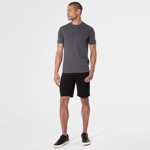 9" Black & Sandstone Comfort Knit Chino Shorts 2-Pack