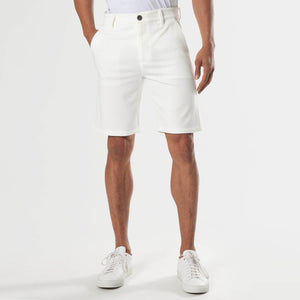 True Classic9" Ivory Comfort Knit Chino Shorts