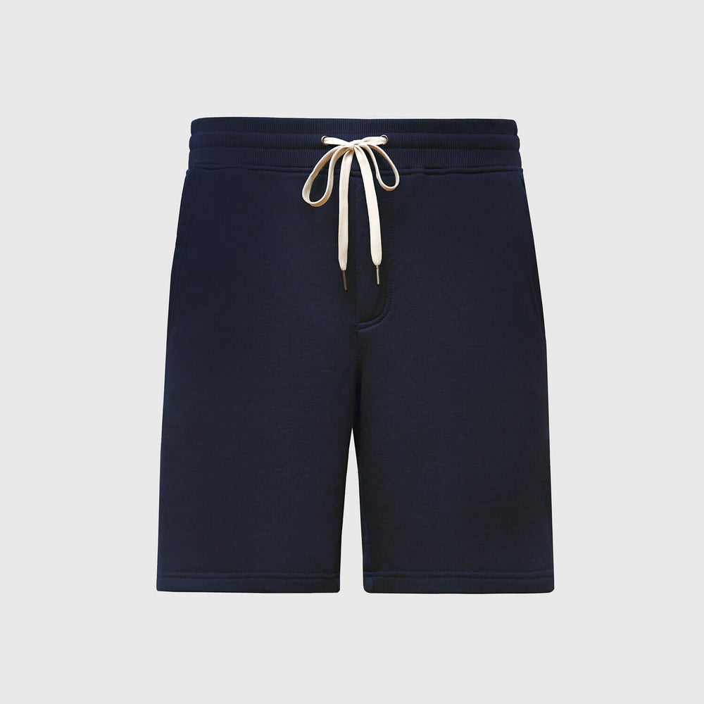 Navy Fleece French Terry Shorts