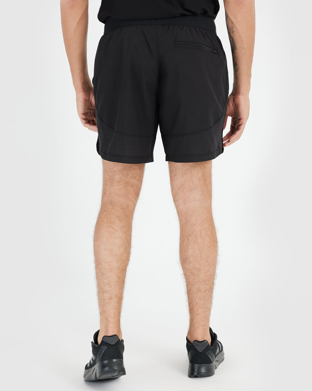 7" Black Active Training Shorts