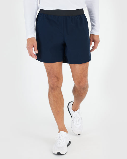 7" Navy Active Training Shorts