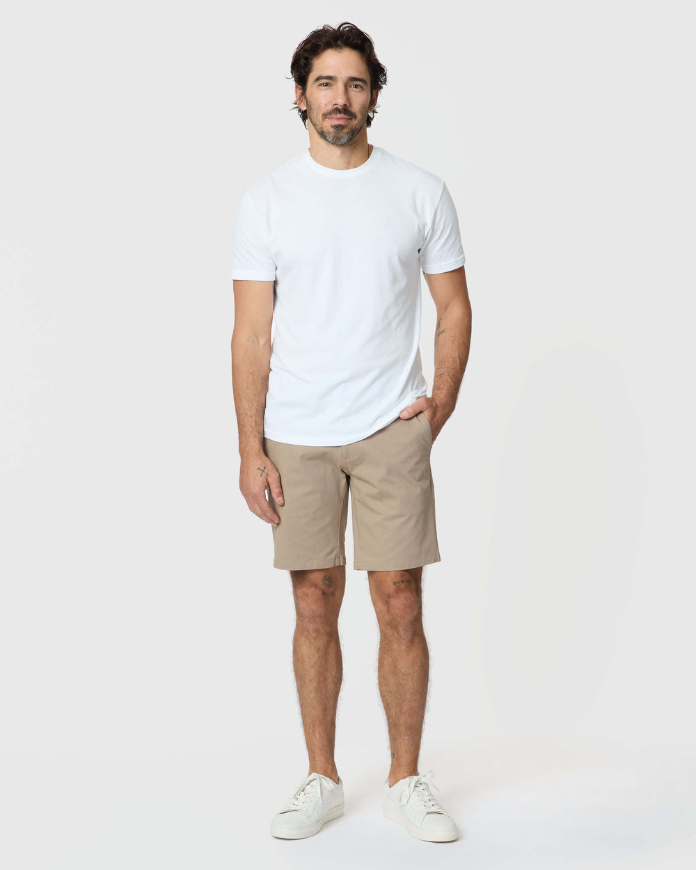 9" Khaki Classic Twill Shorts