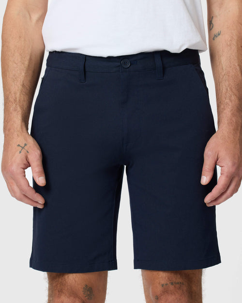 9" Navy Classic Twill Shorts