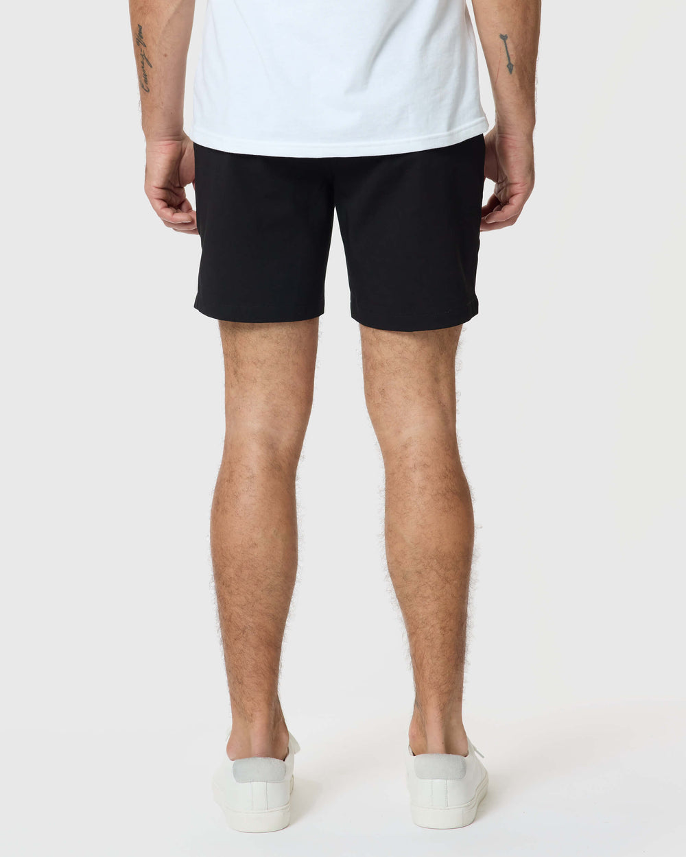 7" Black Classic Twill Shorts