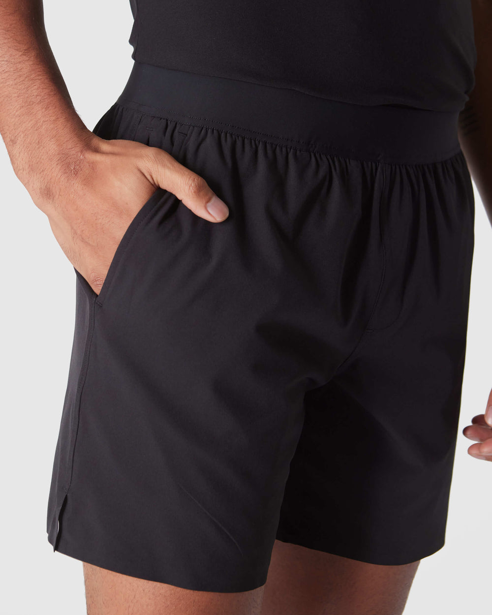 Black 7" 2-in-1 Training Shorts