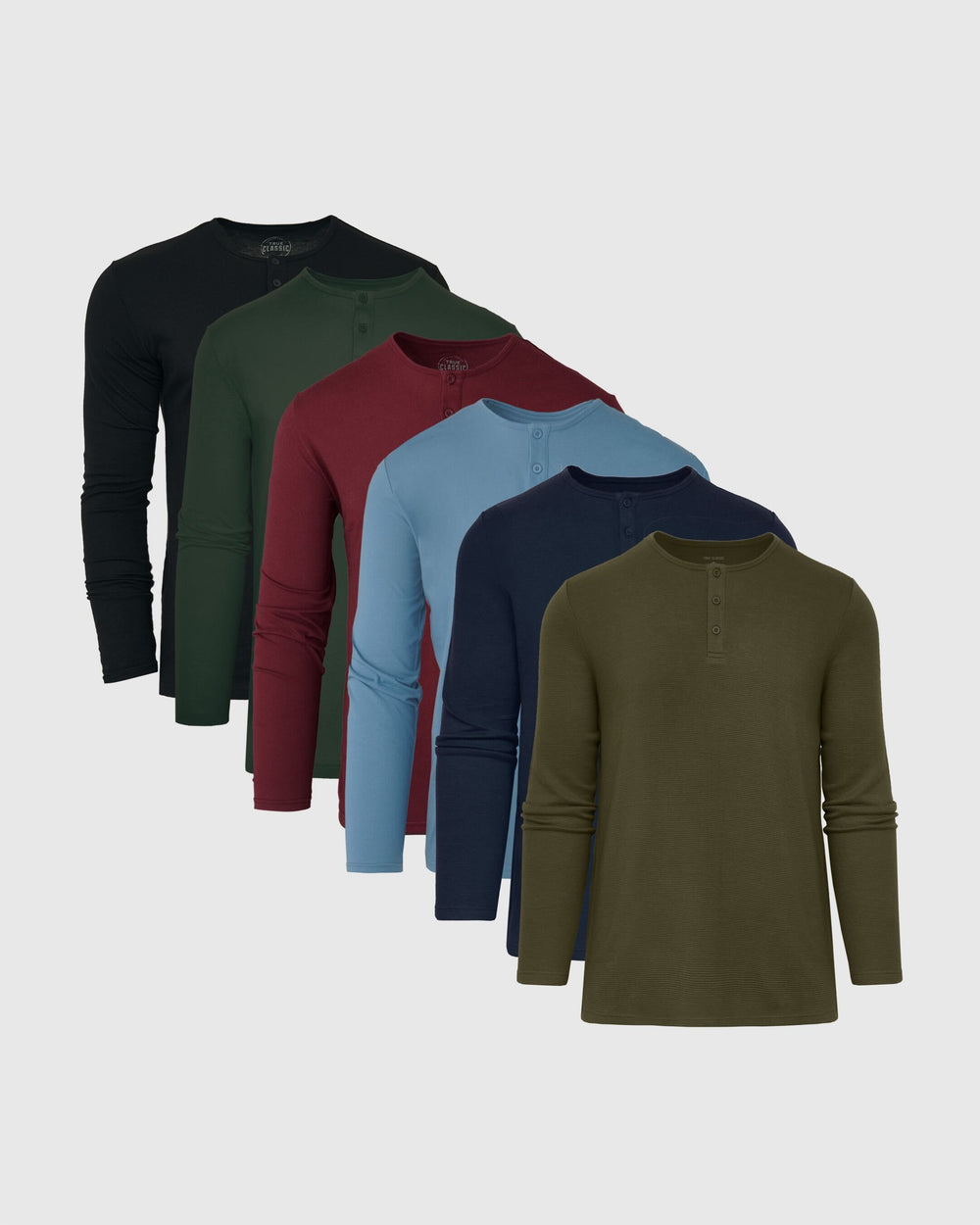 Henley & Waffle Henley 6-Pack