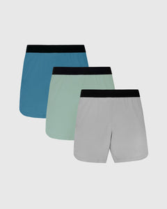 True Classic7" Cool Tones 7" Active Training Shorts 3-Pack