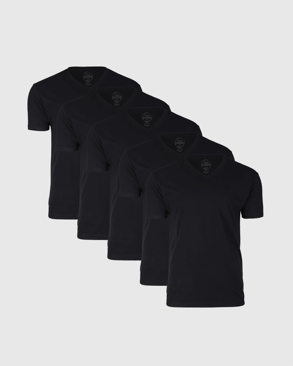 All Black V-Neck Tee 5-Pack