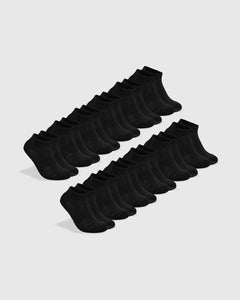 True ClassicBlack Ankle Socks 12-Pack