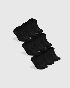 True ClassicBlack Ankle Socks 9-Pack