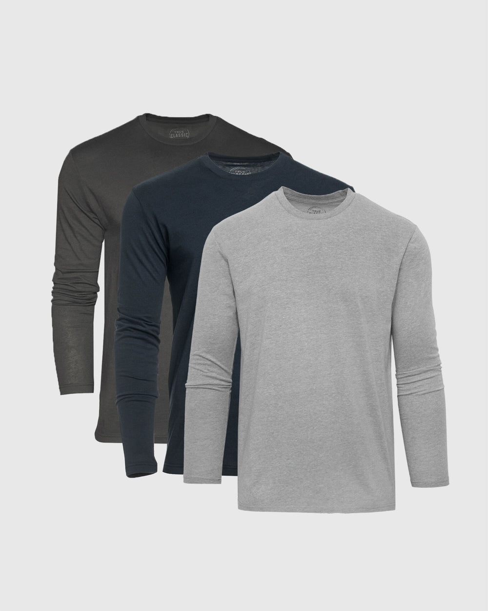 Blue and Gray Long Sleeve Crew 3-Pack