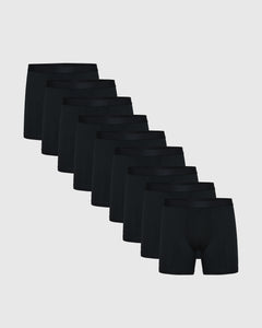 True ClassicBlack Boxer Briefs 9-Pack