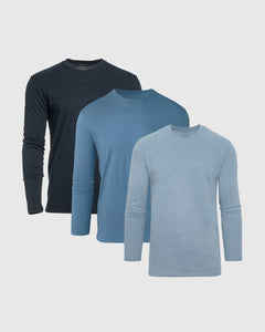 True ClassicBlues Long Sleeve Crew Neck 3-Pack