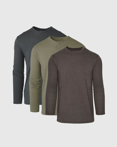 True ClassicEarth Tones Long Sleeve 3-Pack