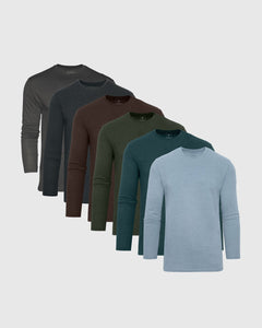 True ClassicCozy Long Sleeve Classic Crew 6-Pack