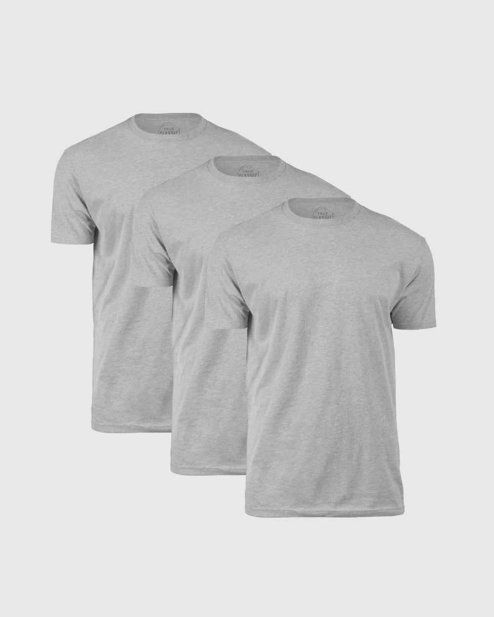 Heather Gray Short Sleeve Crew Neck 3-Pack