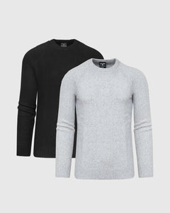 True ClassicDark Tones Crew Neck Sweater 2-Pack