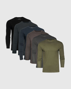 True ClassicFundamental Long Sleeve Crew 6-Pack