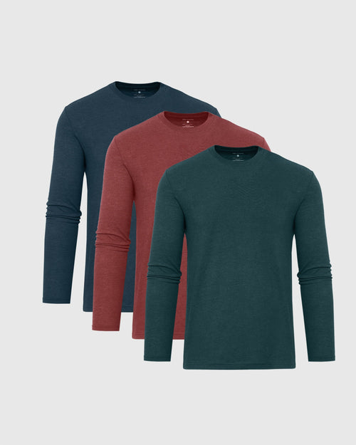 Harvest Coast Long Sleeve Classic Crew 3-Pack