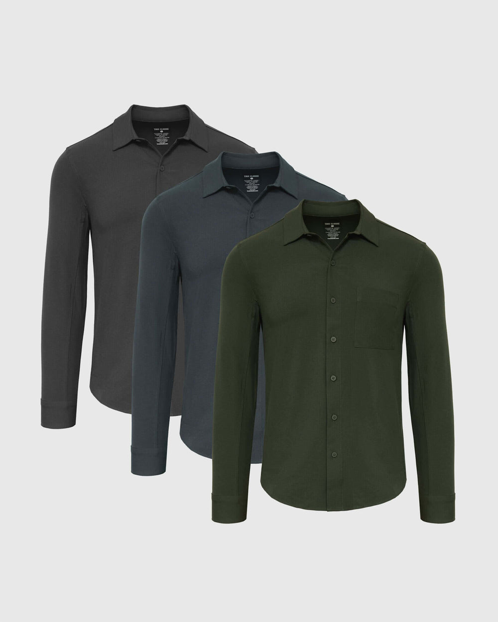 Long Sleeve Ripstop Commuter Shirt 3-Pack