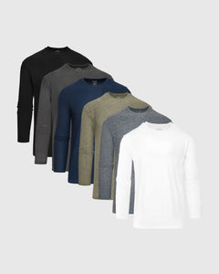 True ClassicActive Long Sleeve Crew T-Shirt Warm Up 6-Pack