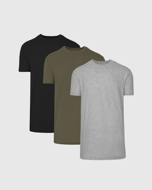 Staple Tall Straight Hem Crew Neck T-Shirt 3-Pack