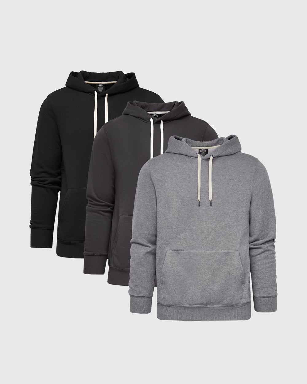 Multi Fleece Fleece French Terry Pullover Hoodie 3-Pack