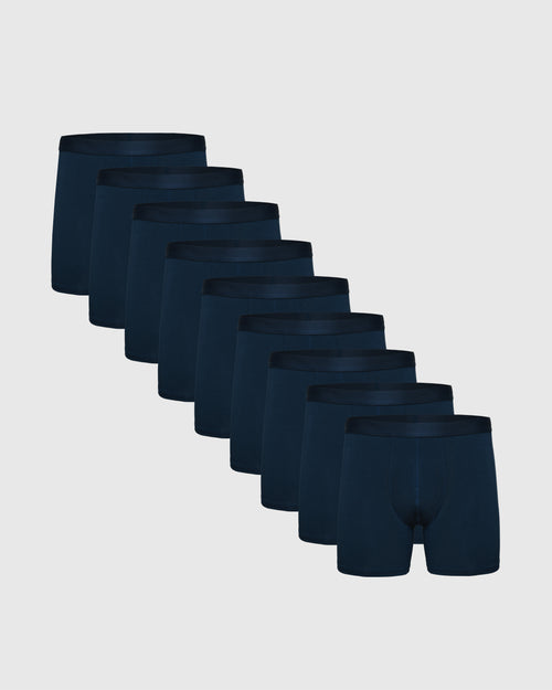 Navy Boxer Briefs 9-Pack