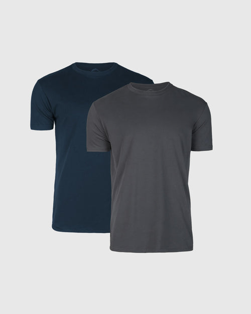 Navy & Carbon Crew Neck 2-Pack