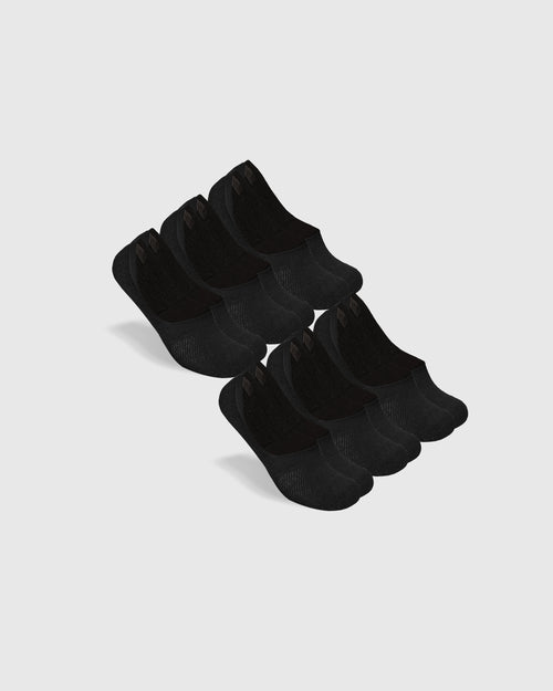 Black Never Show Socks 6-Pack