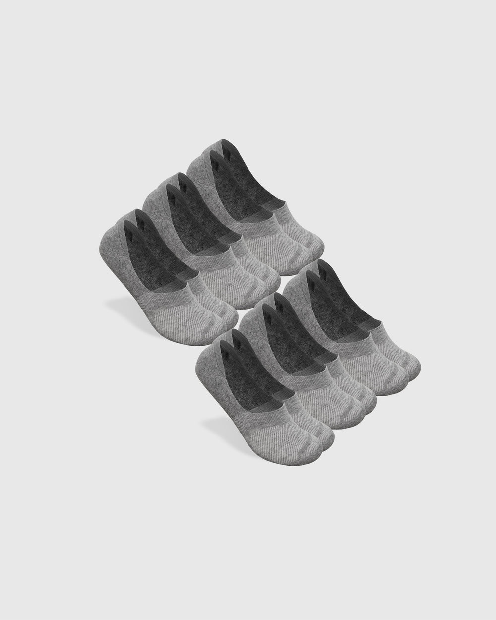 Heather Gray Never Show Socks 6-Pack