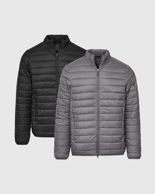 Monochrome Puffer Jacket 2-Pack