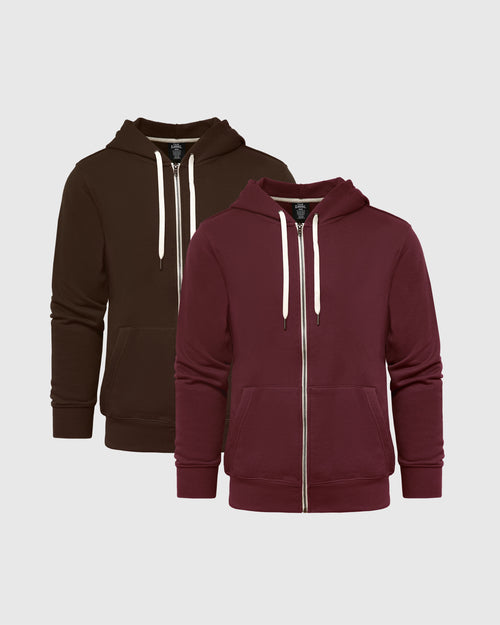 Seasonal Fleece Full Zip Hood 2-Pack