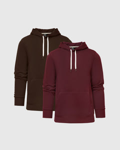 True ClassicSeasonal Fleece French Terry Pullover Hoodie 2-Pack