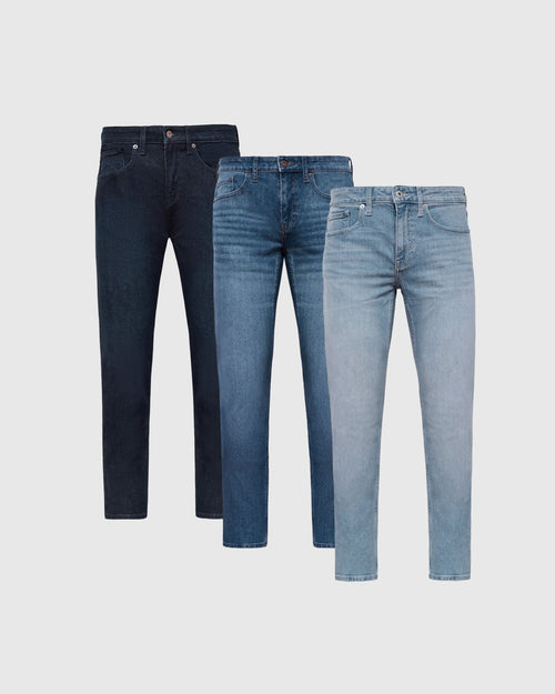 Staple Slim Authentic Denim Jeans 3-Pack