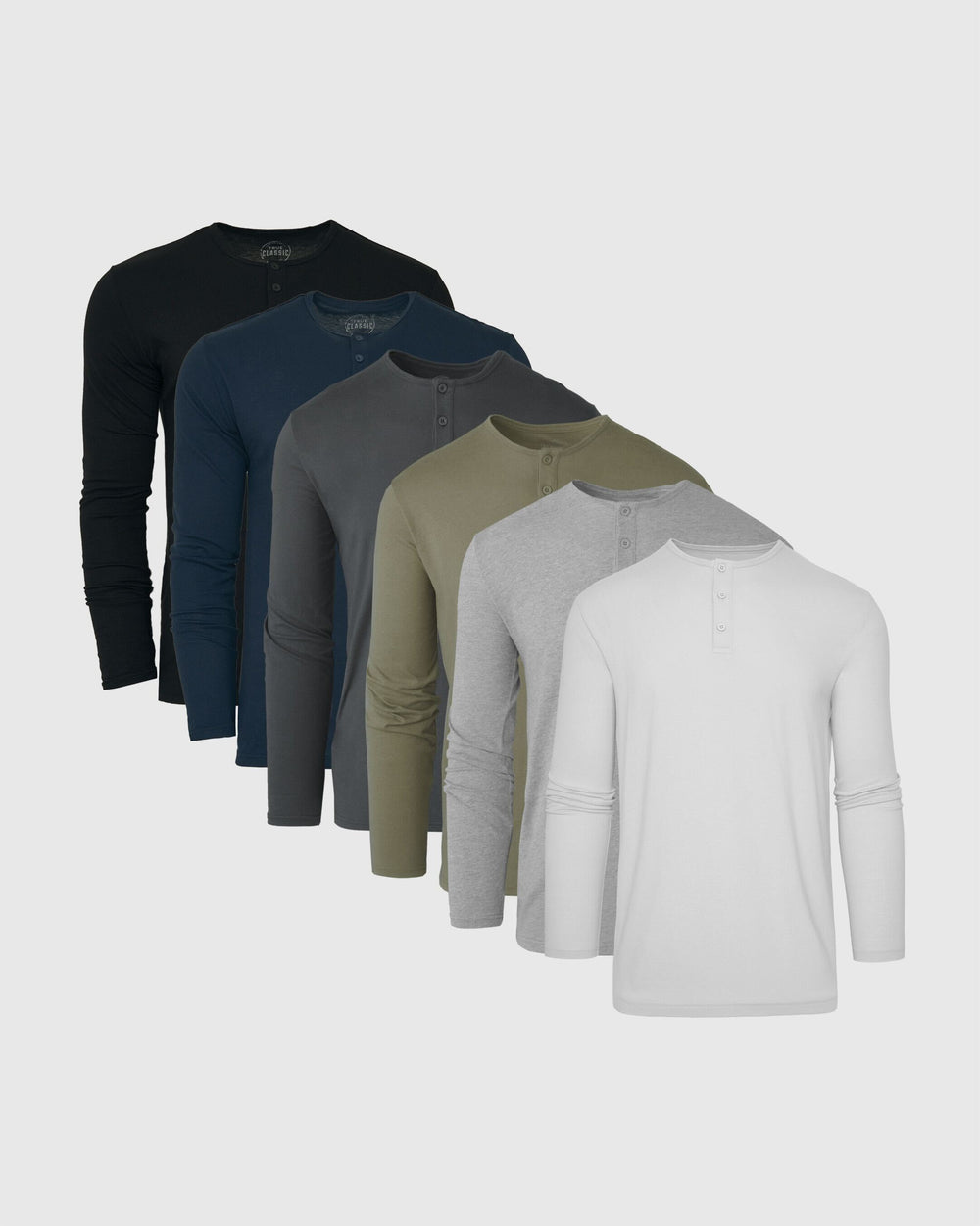 Staple Long Sleeve Henley 6-Pack