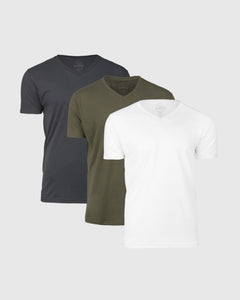 True ClassicStaple Short Sleeve V-Neck Tee 3-Pack