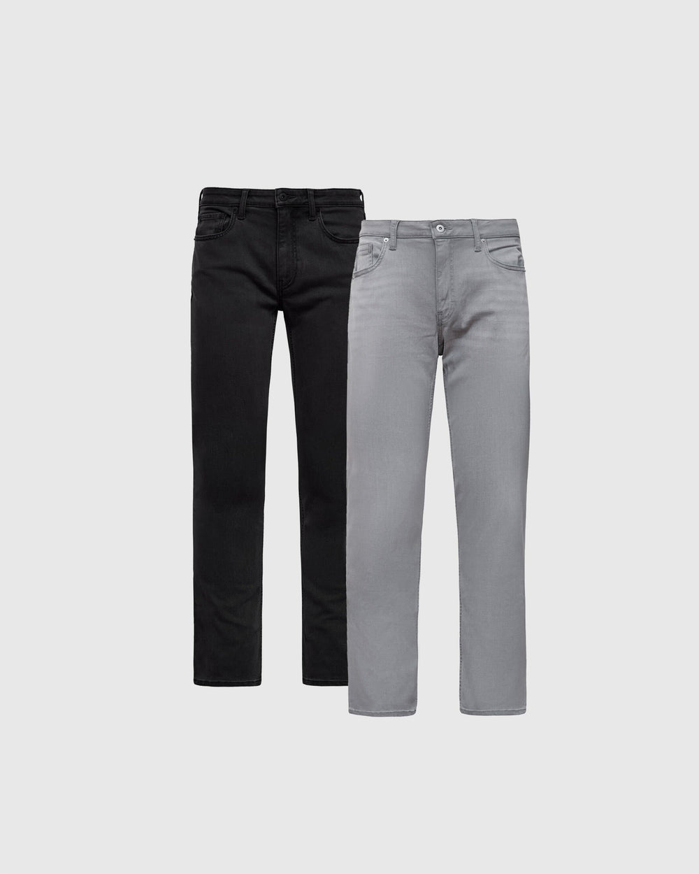 Black and Medium Gray Straight Fit Jeans 2-Pack