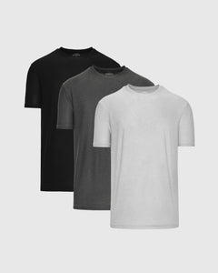 True ClassicGrayscale Active Crew Neck 3-Pack