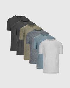 True ClassicHeather Staple Active Crew Neck 6-Pack