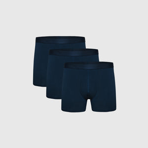 True ClassicNavy Boxer Trunks 3-Pack