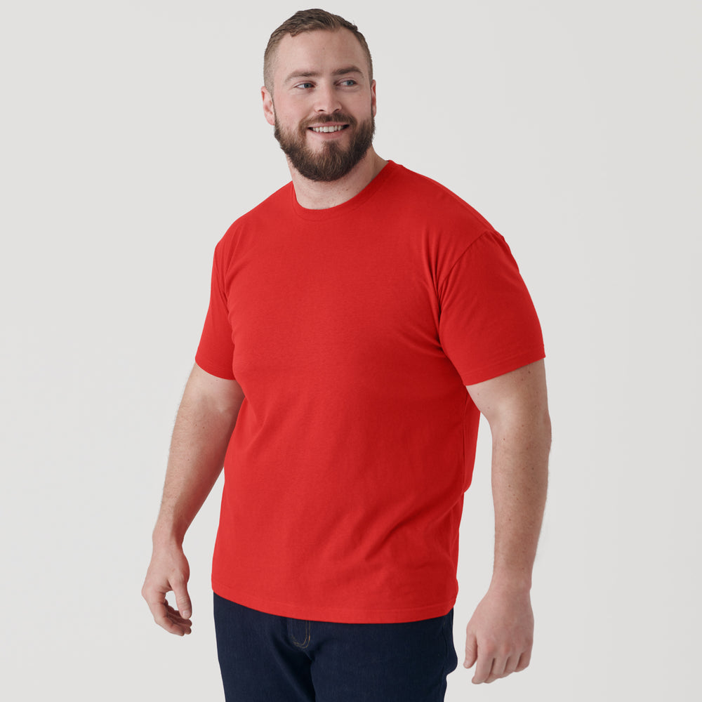 True Red Short Sleeve Crew Neck Tee