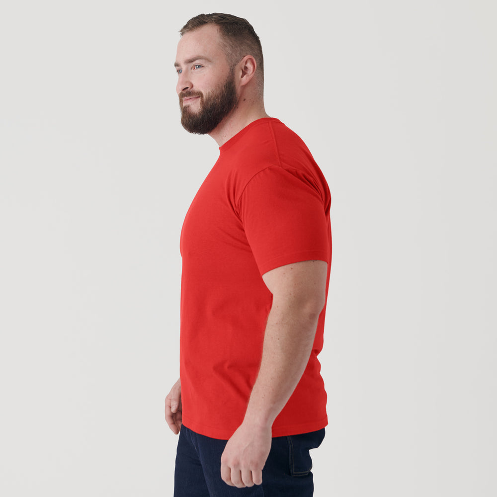 True Red Short Sleeve Crew Neck Tee