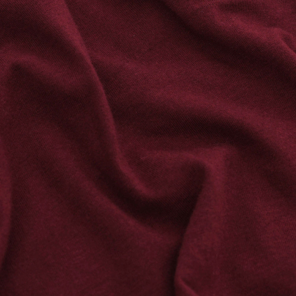 Burgundy Short Sleeve Crew Neck Tee