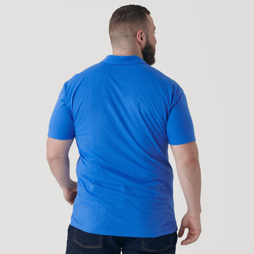 Electric Blue Short Sleeve Polo