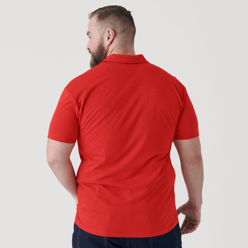 True Red Short Sleeve Polo