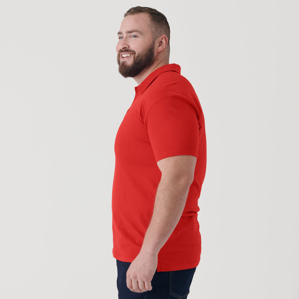 True Red Short Sleeve Polo