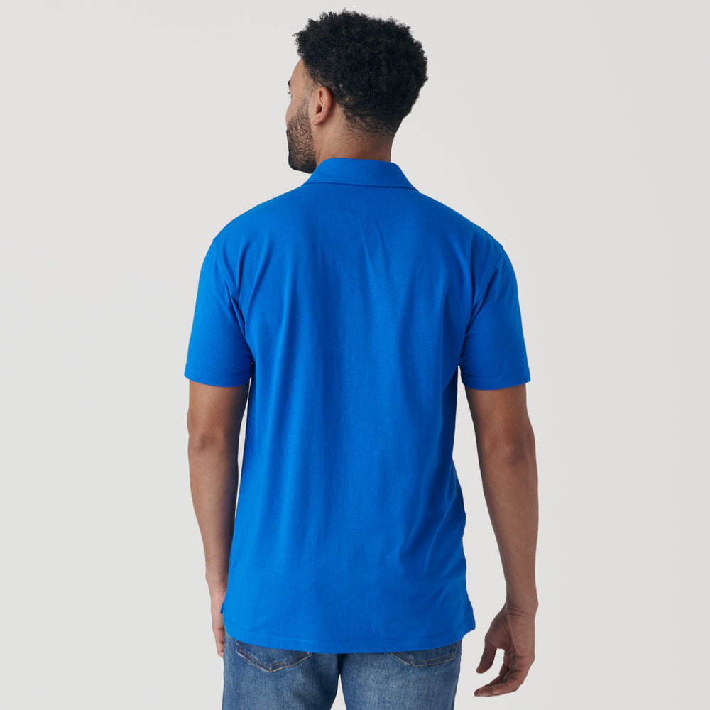 Electric Blue Short Sleeve Polo