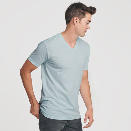 Light Blue V-Neck Tee