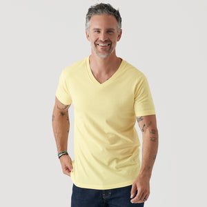 True ClassicMellow Yellow V-Neck Tee